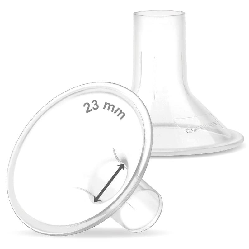 Maymom MyFit 23mm Medium TwoPiece Design Breastshield Compatible with Medela Breast Pump Ideal for HandsFree Bra Not Original PersonalFit Flex Breast Shield Not Original Freestyle Pump Parts 2pc