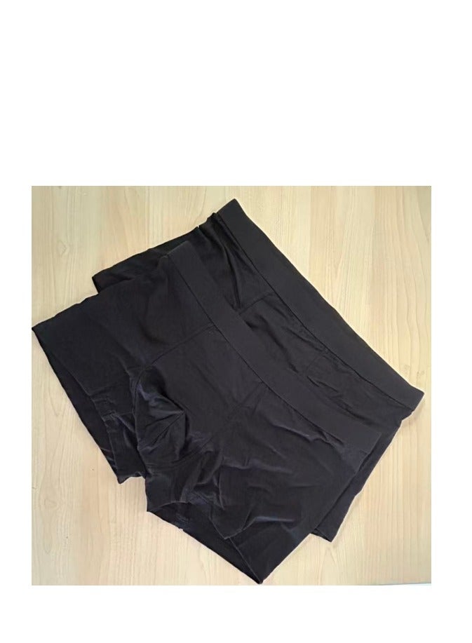 Boxed men's black modal boxers, exceptionally soft, highly absorbent and breathable, with excellent drape. Two-pack. - Image 1
