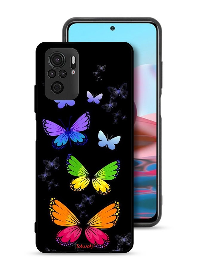 Tolwak Xiaomi Poco M5s Protective Case Cover Colorful Butterflies - Image 1