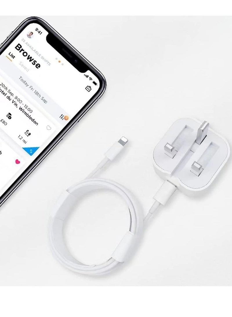 20W Foldable Fast Charging Wall Adapter Compatible with iPhone 12 Pro Max/11 Pro Max/SE, iPad - Image 4