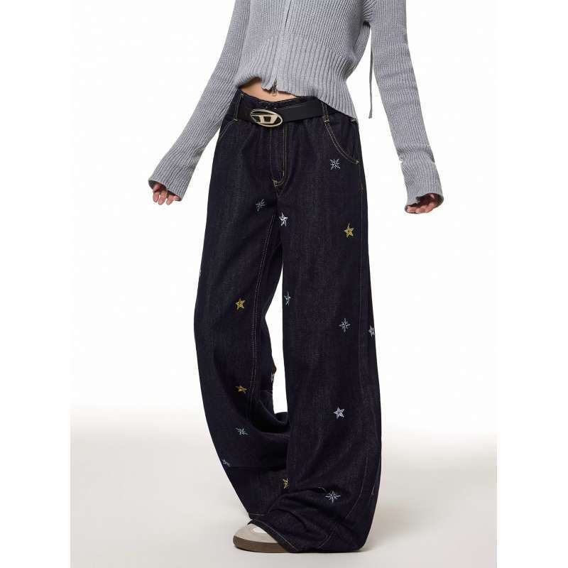 Unisex Classic Denim Jeans Loose Fit Daily Outdoor Wear - Image 4