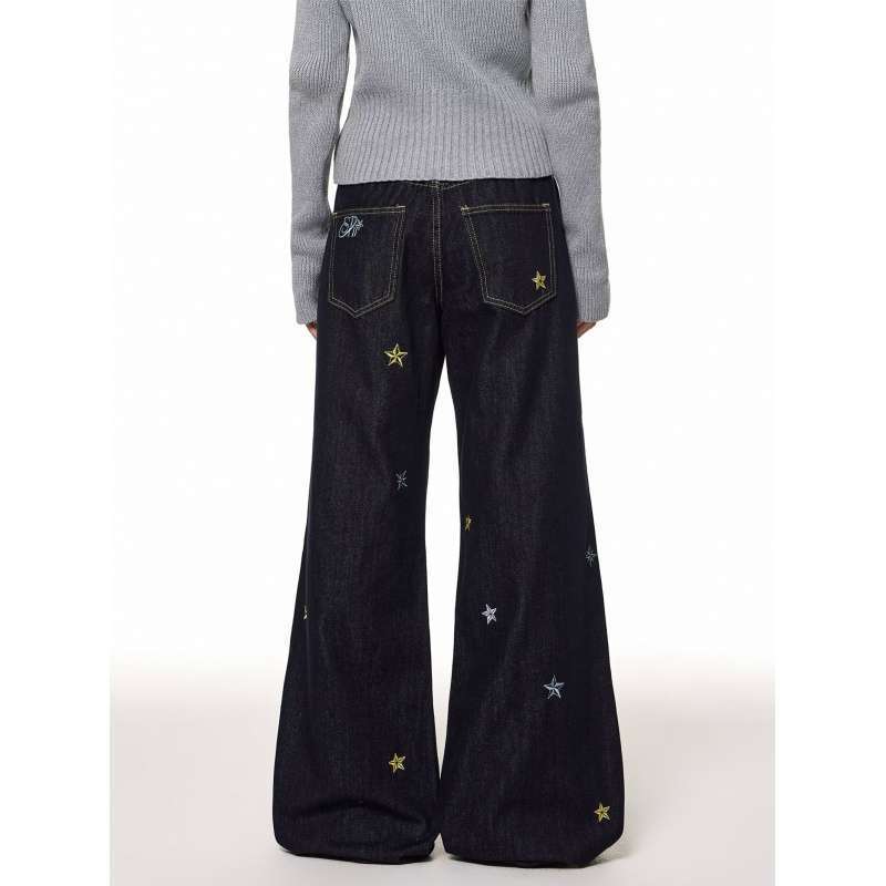 Unisex Classic Denim Jeans Loose Fit Daily Outdoor Wear - Image 5