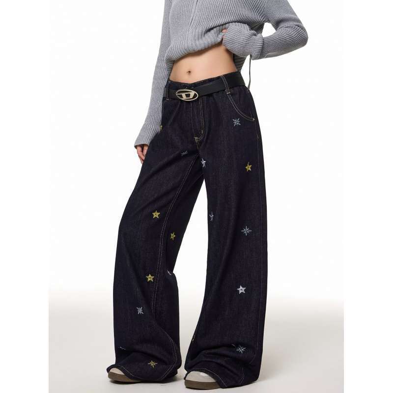 Unisex Classic Denim Jeans Loose Fit Daily Outdoor Wear - Image 2