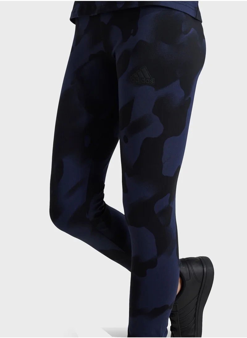 اديداس Youth 7/8 Future Icon Aop Pants