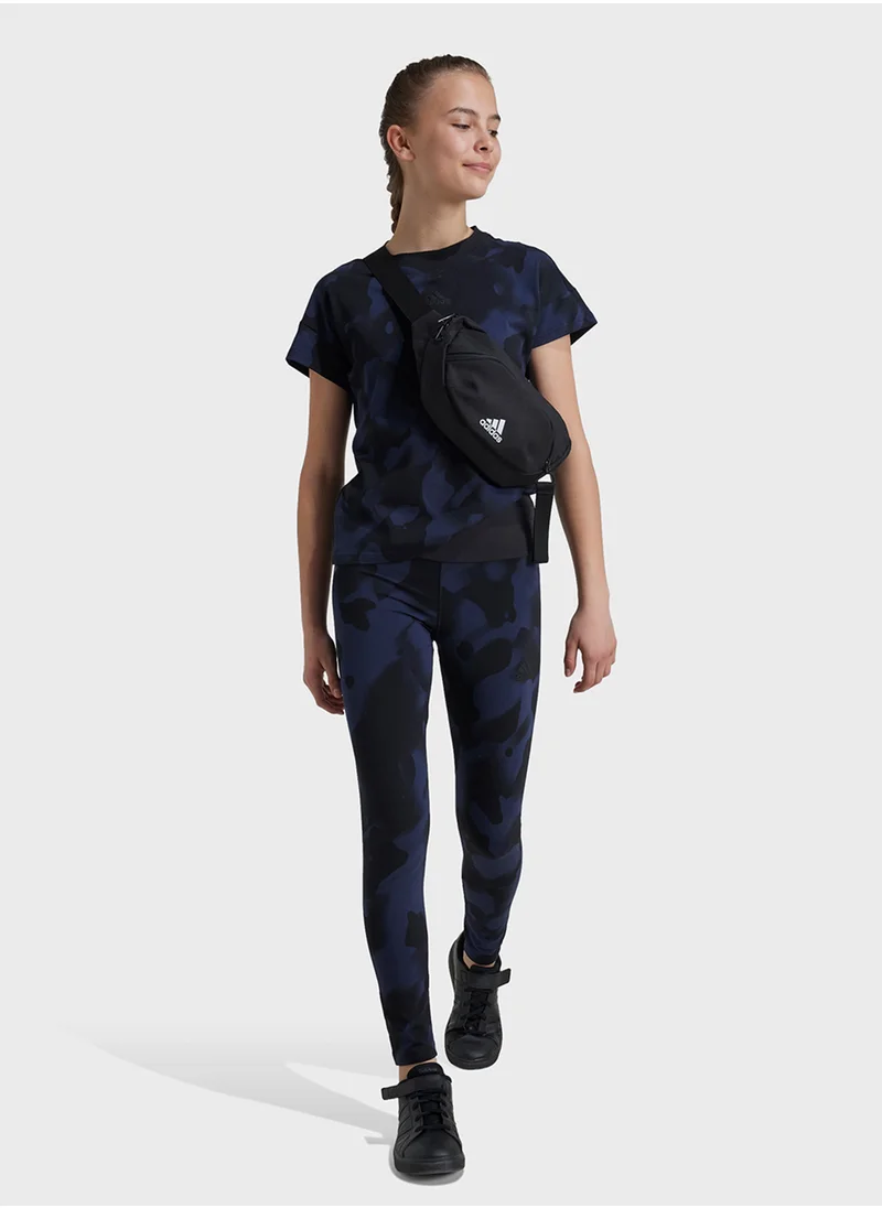 اديداس Youth 7/8 Future Icon Aop Pants