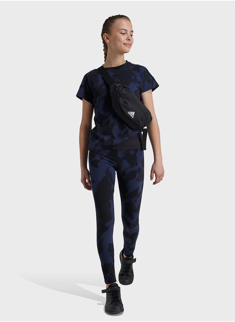 Adidas Youth 7/8 Future Icon Aop Pants  - Image 5