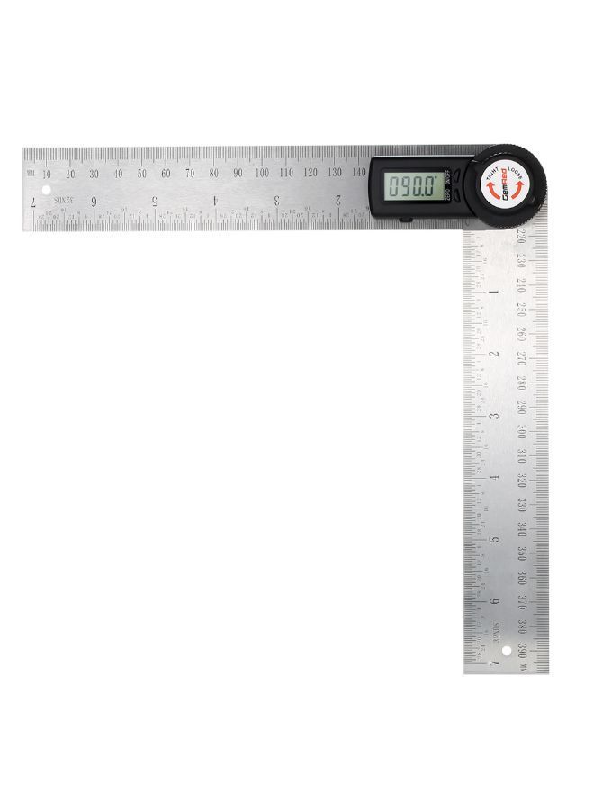 NIBEMINENT 2-In-1 Angle Gauge Goniometer With Digital Display Clinometer Silver  - Image 3