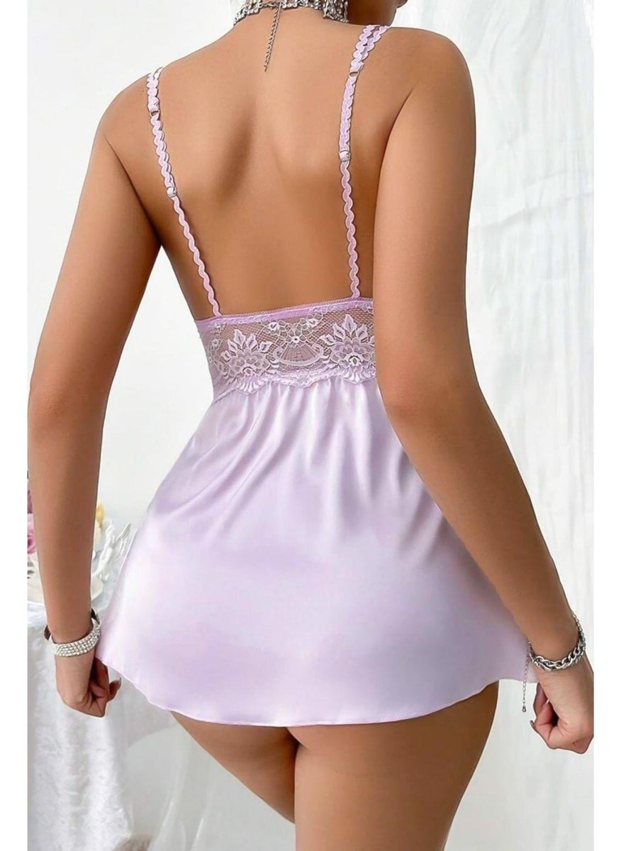 Lilac Straped Slit Lace Satin Nightgown - pzsku/ZDFA1CFBF854F3D7614D9Z/45/_/1740652457/2ec3b6d0-edc8-48b4-8ebb-c05688f478e0