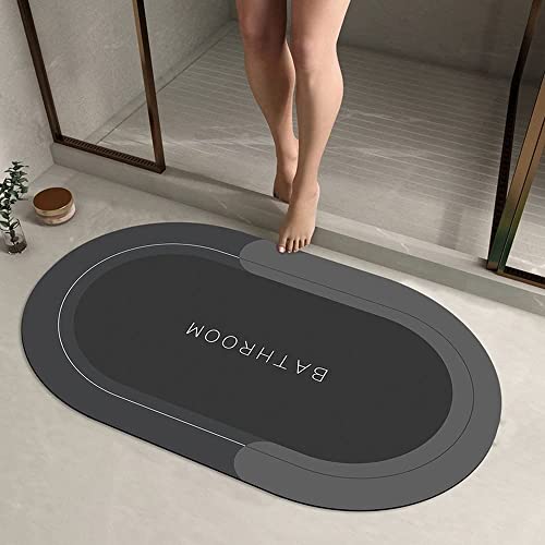 RENVA Bathroom Door Mat | Water Absorbent Quick Dry Round Mats with Anti-Slip Rubber Backing | Non-Slip Floor Mat for Home & Kitchen 40x60 CM (Pack of 3, Multi Colour) - Image 2