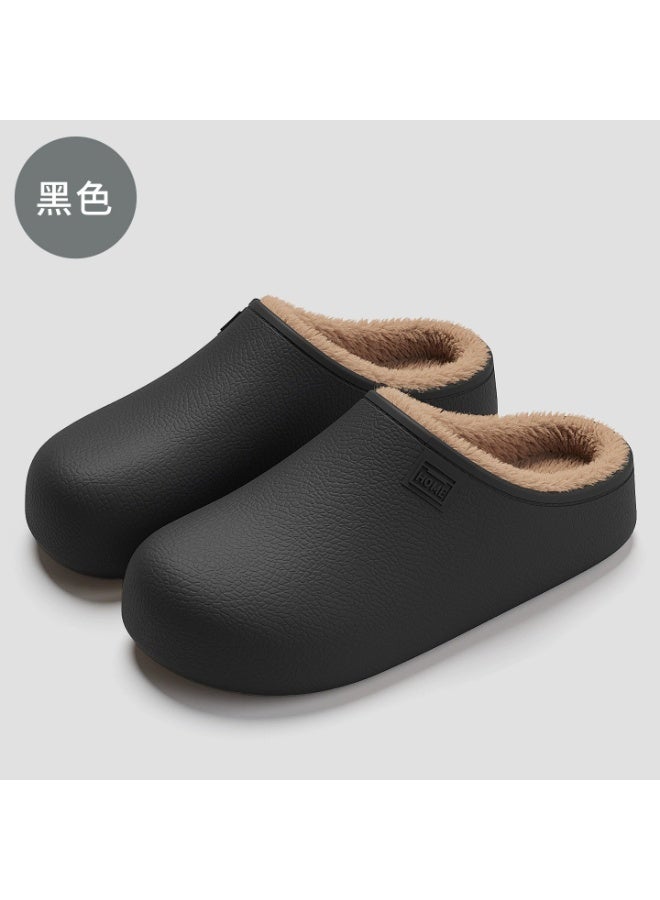 Eva waterproof cotton slippers - indoor home furnishing, warm and plush, suitable for winter, anti-slip cotton slippers