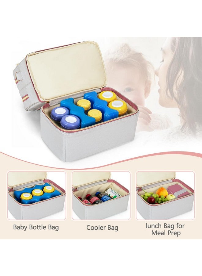 Damero Damero Wearable Breast Pump Bag with Cooler Compartment Compatible with Elvie, Willow and Medela Electronic Pumps, Wearable Pump Tote with Waterproof Mat for Working Moms - Image 3