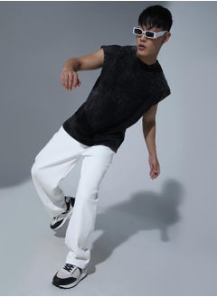 Hubberholme Men Ecru Jeans - Stylish and Comfortable Everyday Wear  - Image 1