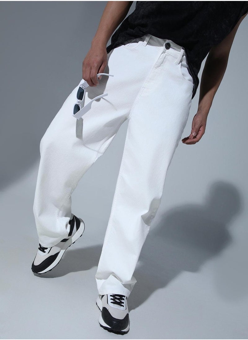 Hubberholme Men Ecru Jeans - Stylish and Comfortable Everyday Wear  - Image 3