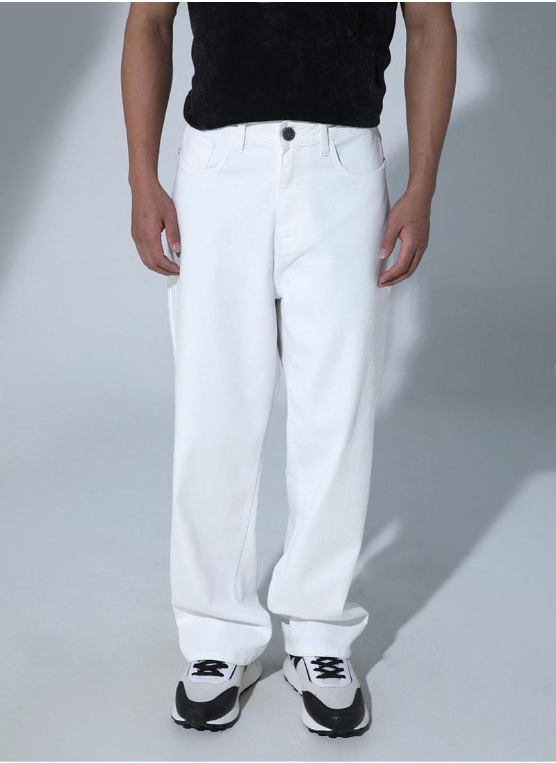 Hubberholme Men Ecru Jeans - Stylish and Comfortable Everyday Wear  - Image 2