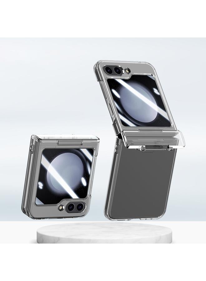 The Bros Case For Samsung Galaxy Z Flip5 5G PC Skin Feel Integrated Foldable Mid Shaft Phone Case