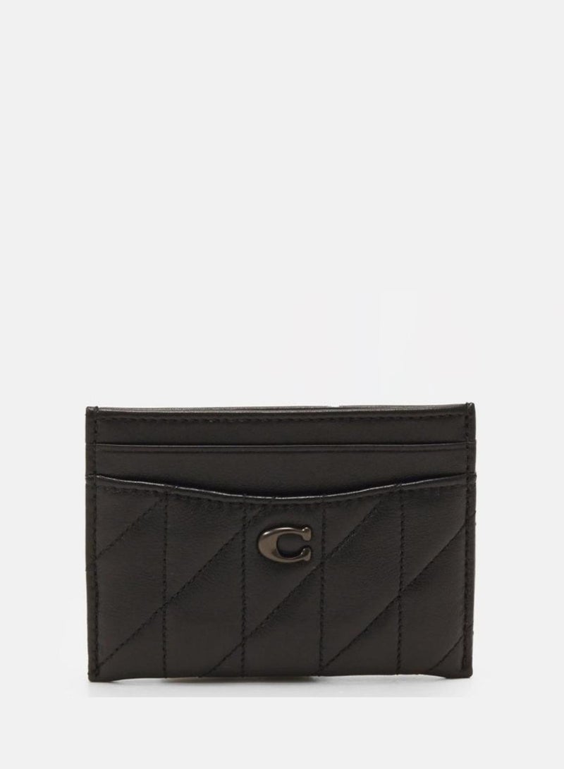 كوتش حافظة بطاقات أساسية من جلد الوسادة المبطن - Image 1