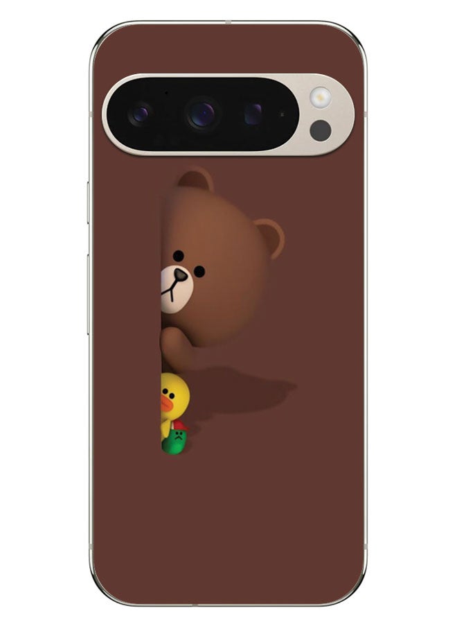 EYE CATCH Printed Protective Case Cover For Google Pixel 9 Pro  -  Brown Bear - Image 1