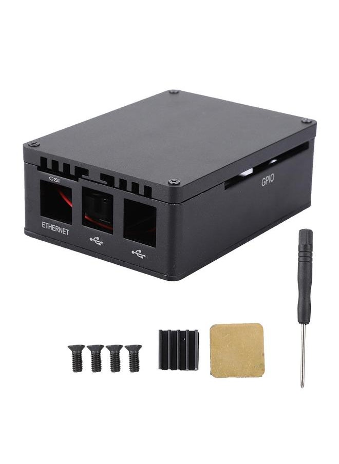 Thoraya Aluminum Alloy Metal Protection Case Shell Cover for Raspberry Pi 3B+  - Image 1