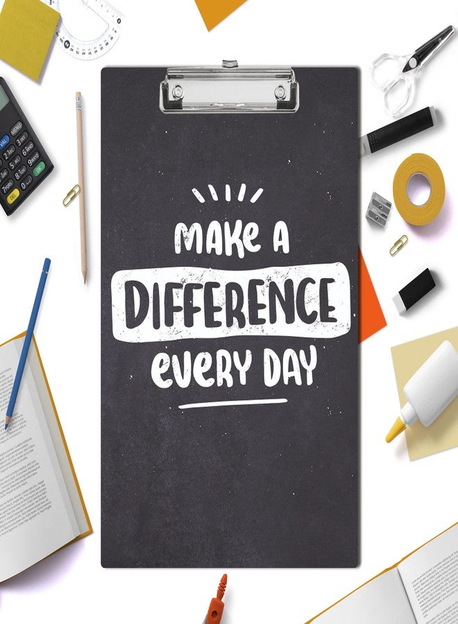 Vprint Quality Wooden Clipboard | Writing Pad | Exam Board for Kids Students | Wood Exam Pad | Examination Writing Pad | Clip Board for Girls| Clip Board for Boys | (Make a Difference Every Black) - Image 5