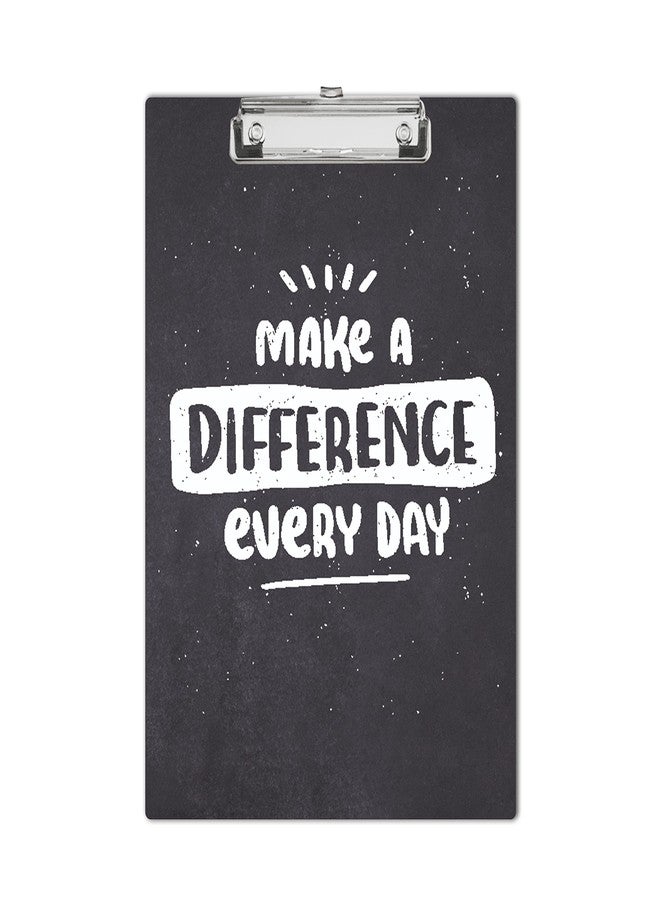 Vprint Quality Wooden Clipboard | Writing Pad | Exam Board for Kids Students | Wood Exam Pad | Examination Writing Pad | Clip Board for Girls| Clip Board for Boys | (Make a Difference Every Black) - Image 1