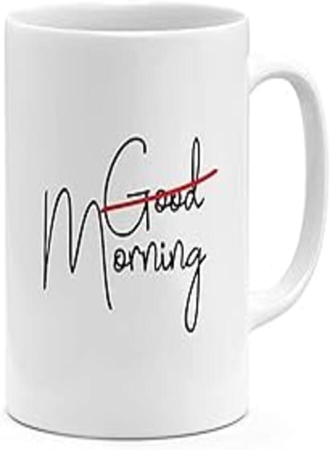 RYN PRINTED DESIGN Good Morning - Coffee Mug White 11ounce