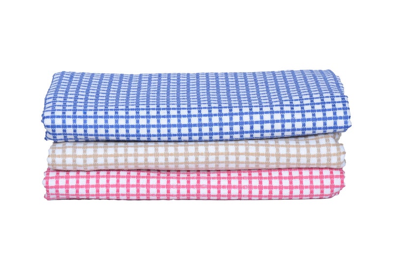 Traditional Thread's 100% Cotton Large Size Bath Towel | Ultra Soft,Absorbent,Light Weight & Quick Dry Towel for Bath, Travel, Gym, Beach |Towels for bath large size |Cotton towel | 30 X 60 (Set of 3) - Image 1