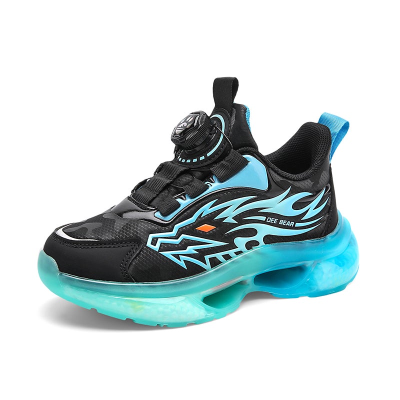 Boys Shoes Leather Children'S Sneaker Popcorn Soft Bottom Running Shoes - Image 5