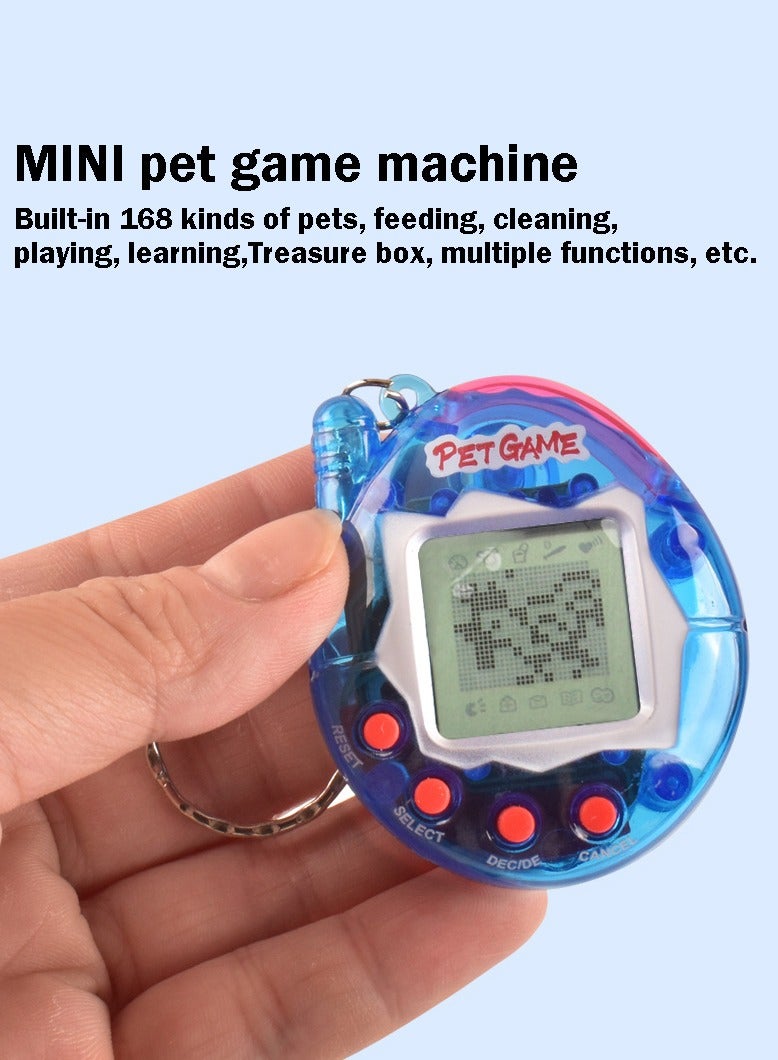 لعبة الحيوانات الأليفة الافتراضية، ألعاب الحيوانات الأليفة الإلكترونية، آلة الألعاب المحمولة الرجعية، الأزرق - Image 2