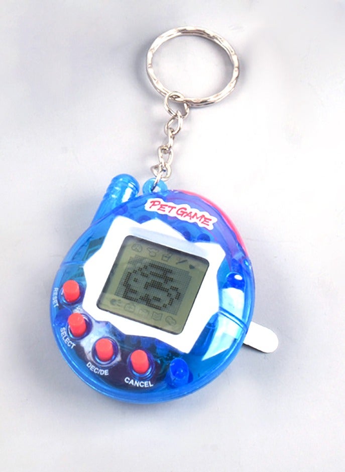 لعبة الحيوانات الأليفة الافتراضية، ألعاب الحيوانات الأليفة الإلكترونية، آلة الألعاب المحمولة الرجعية، الأزرق - Image 1