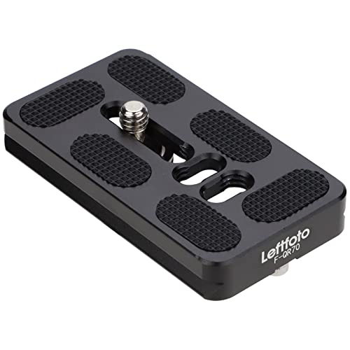 Leftfoto 70mm Universal Camera Quick Release Plate, QR Plate,Quick Shoe Plates Fits Arca Swiss Standard Clamp for DSLR Camera Tripod Ballhead - Image 2