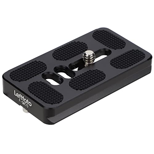 Leftfoto 70mm Universal Camera Quick Release Plate, QR Plate,Quick Shoe Plates Fits Arca Swiss Standard Clamp for DSLR Camera Tripod Ballhead - Image 1