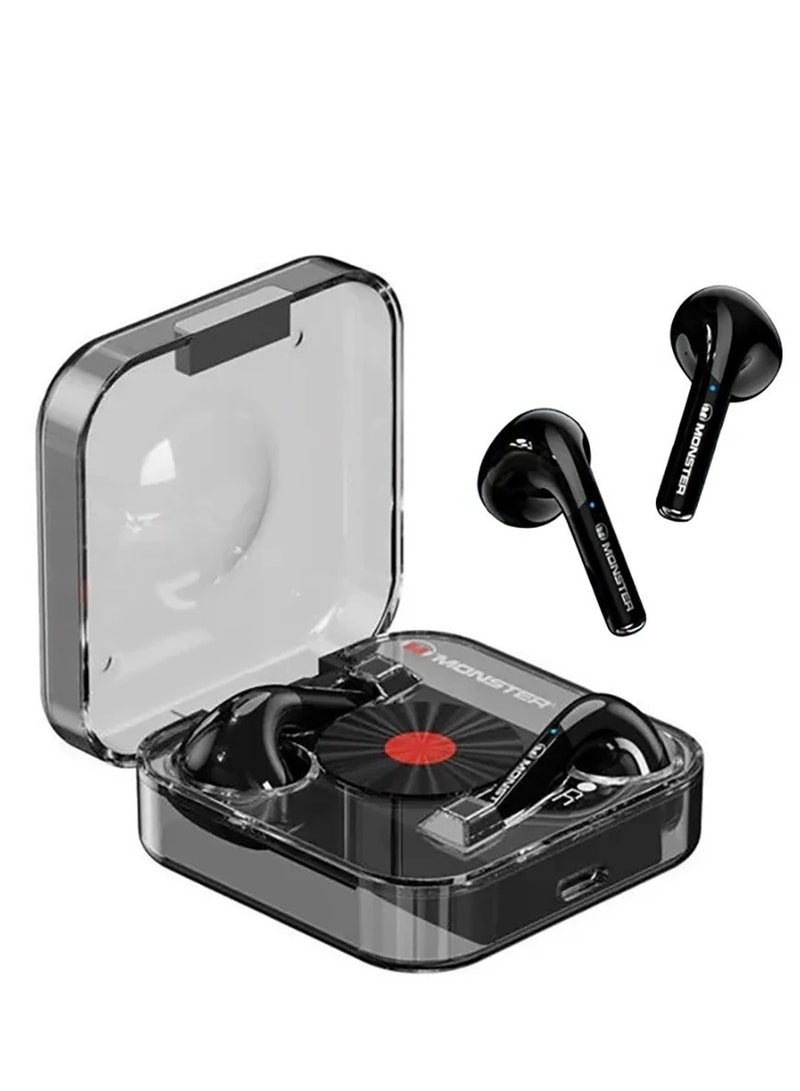 Monster سماعات أذن لاسلكية حقيقية AirMars XKT01 باللون الأسود الداكن - Image 1