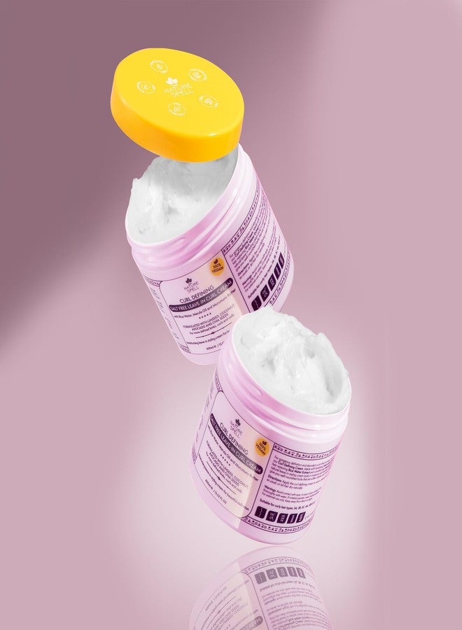 Nature Spell كريم تجعيد الشعر من ناتشر سبيل، 13.52 أونصة سائلة، بلسم للشعر المجعد، مدعوم بماء الأرز وبذور الكتان - Image 4