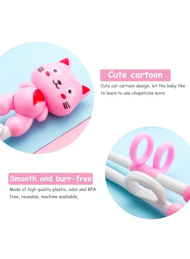 ZIBUYU® Training Chopsticks for Kids and Adults Chopsticks for Beginners Learning Kids Auxiliary Chopsticks Holding Position for Kids 1-6 Years Left-Handed and Right-Handed, (Pink) - 1 Pair - Image 5