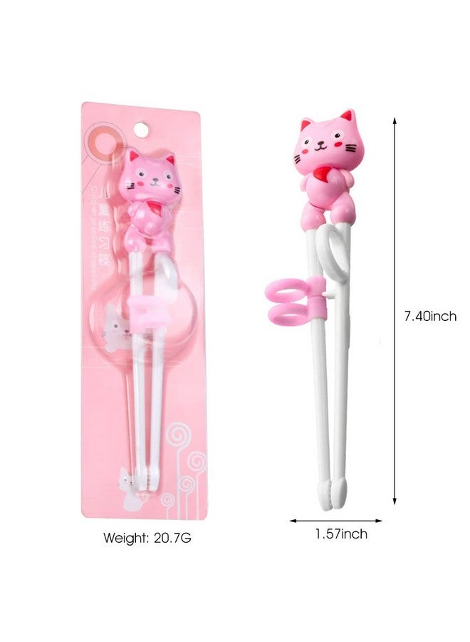 ZIBUYU® Training Chopsticks for Kids and Adults Chopsticks for Beginners Learning Kids Auxiliary Chopsticks Holding Position for Kids 1-6 Years Left-Handed and Right-Handed, (Pink) - 1 Pair - Image 2