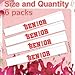 Aposwow Senior Sash 2026 6PCS Cheer Class of 2026 Graduation Celebration Decorations Satin Sashes with Red Glitter Letters for Senior Night Decorations Gifts - Image 4
