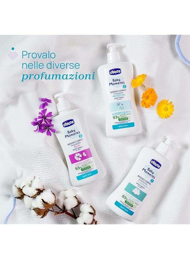 Chicco Baby Moments Body Wash No Tears Relax For Baby Skin 0M+ 500Ml Multi Color - Image 4