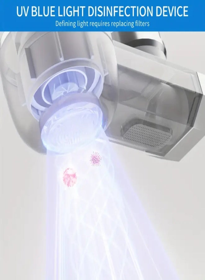 ارواق مانع ترسب سيراميكي لصنبور المطبخ - جهاز تنقية مياه بجهاز واحد وفلتر واحد لتقليل الترسبات - حماية منزلية من الترسبات الكلسية - Image 2