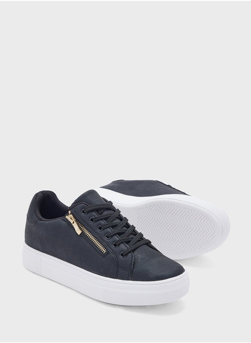 Ginger - Zip  Detail Sneaker - Image 1