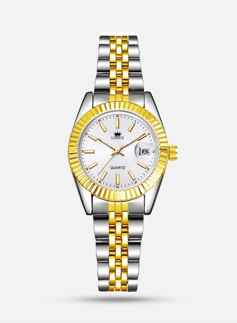 لوركس طقم ساعتين للرجل والمرأة مقاومة للماء وبتصميم عصري - Image 3