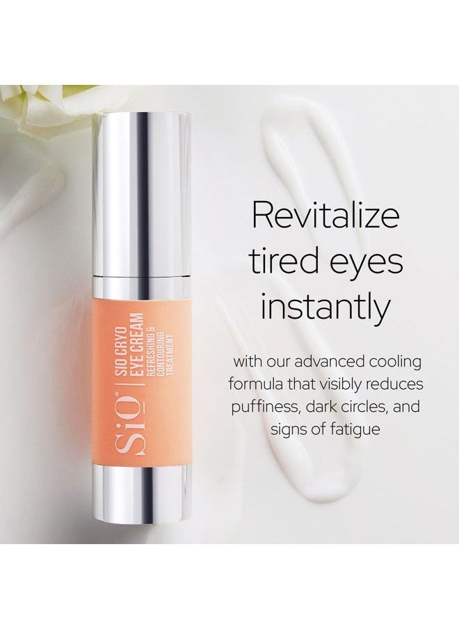 Sio Cooling Cryo Eye Cream - Anti-Aging, Hydrating Under Eye Concentrate Formulated For Targeting Dark Circles, Fine Line, Wrinkles, Puffiness & Bags  - Image 2