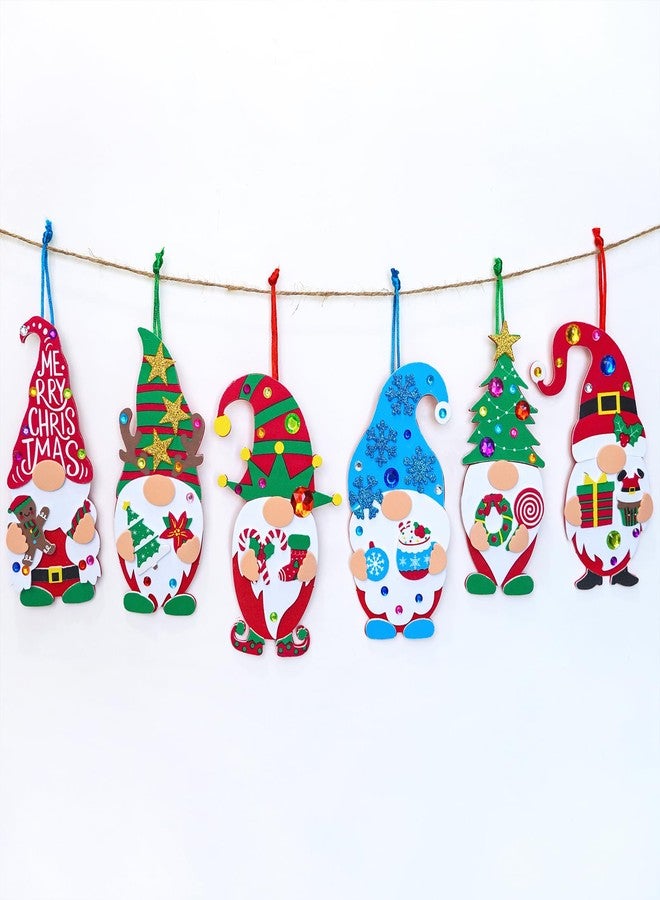 Winlyn 24 Sets Christmas Craft Kits - Winter Crafts DIY Gnome Ornaments & Decorations Art Sets with Foam Stickers for Kids Holiday Seasonal Home & Classroom Activities Party Favors - Image 2