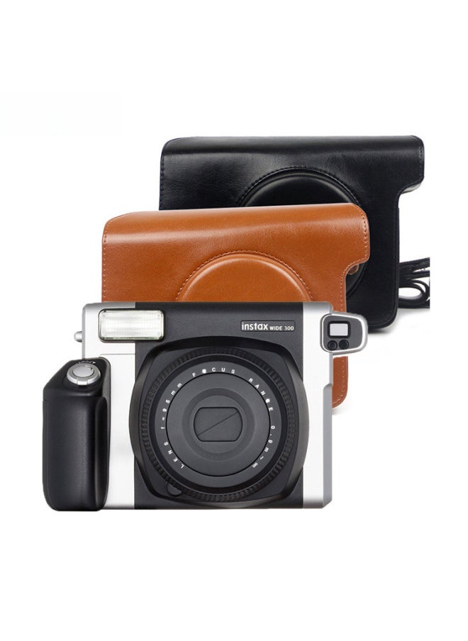 Generic Spot Hot-selling Wide300 Camera Bag Retro Fit Bag PU Photography Bag Camera Protection Case-Color:Black  - Image 2