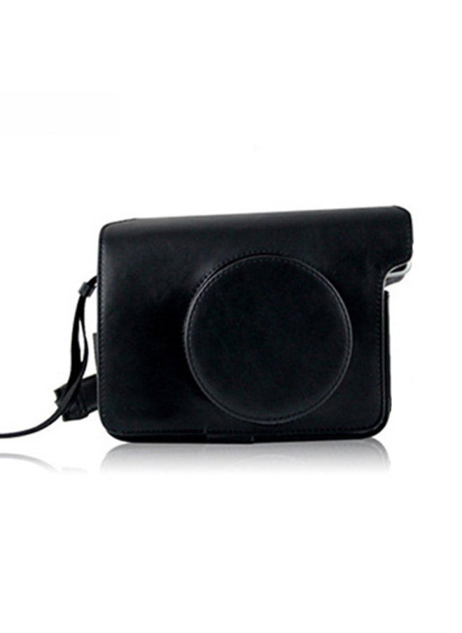 Generic Spot Hot-selling Wide300 Camera Bag Retro Fit Bag PU Photography Bag Camera Protection Case-Color:Black  - Image 4
