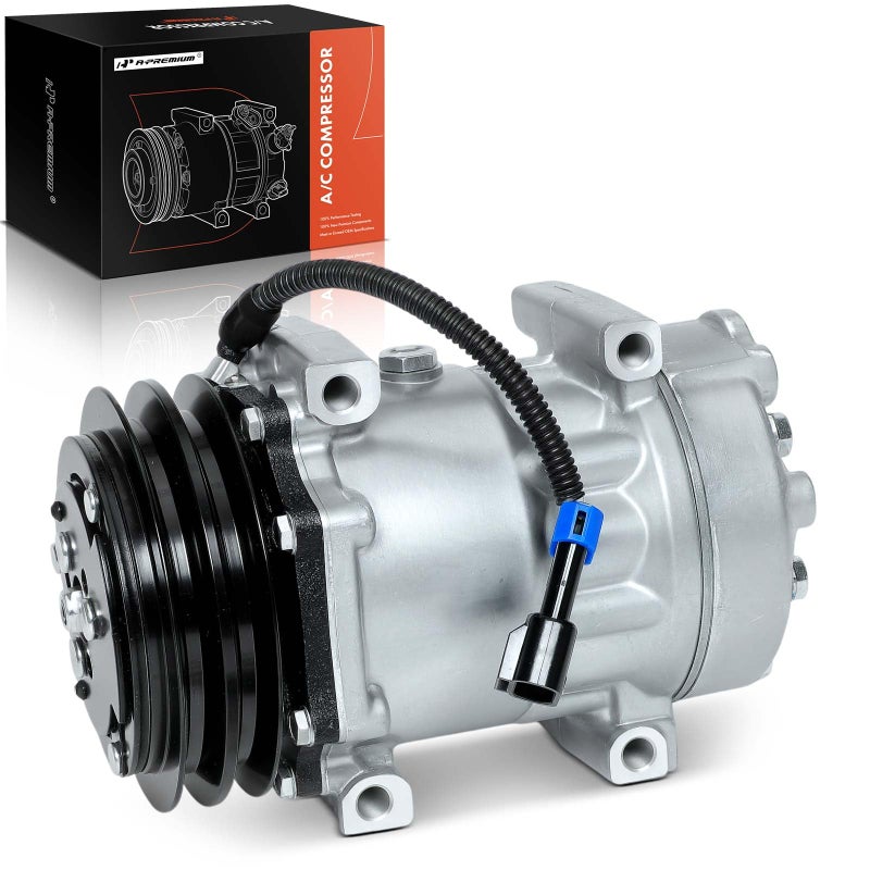 APremium Air Conditioner AC Compressor with Clutch Compatible with Volvo ACL VNVNLVNM WCWGWHWI WhiteGMC ACL J9C0 WAH WCA WG WHL WHM WIA WIL WIM
