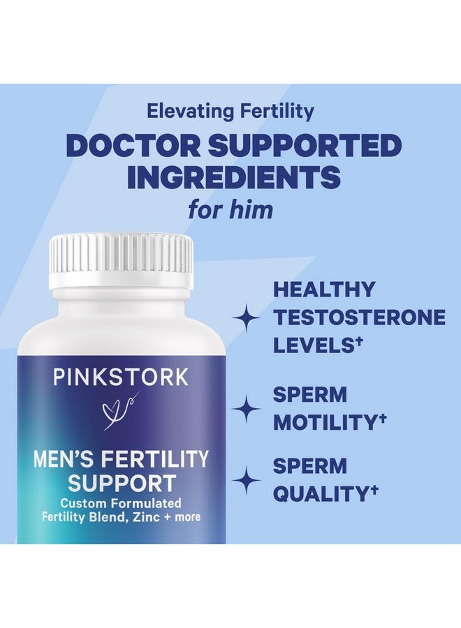 Pink Stork His and Hers Fertility Bundle: Fertility Supplements for Women, Fertility Supplements for Men, Fertility Prenatal Vitamin, Vitex, Inositol, Folate, Vitamin B6, 60 Capsules - Image 3