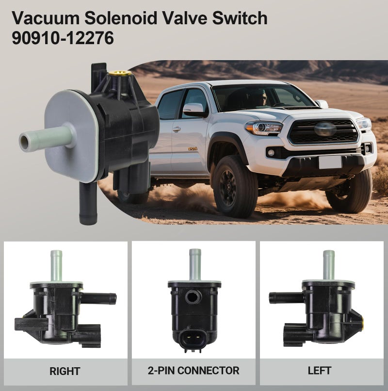 TVM TRAVERMAN Vapor Canister Purge Valve 90910-12276 Vacuum Solenoid Valve Switch Compatible with Tayota Corolla 4Runner Camry FJ Cruiser Highlander Tacoma Tundra Scion xA xB xD Replaces# 136200-7010 - Image 5