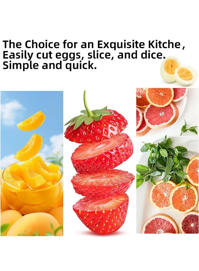 Multi-function Egg Slicer Peeler, 2 Modes Cutter for Egg Fruit Vegetable - Image 3