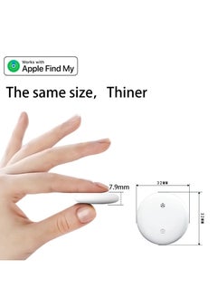 Golau XQOOPS Smart Tracker Item Finder for Apple Find My (iOS Only), Super MINI Size Key Finder Item Locator for Luggage,Wallet,Bicycle and More, IPX6 Waterproof Works Like Apple Airtag(White-1 Pack)  - Image 4