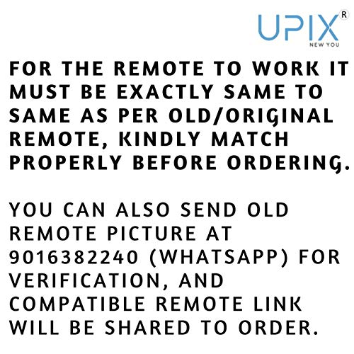 Upix AC Remote No. 233 (No Backlight), Compatible/Replacement for Llyod AC Remote Control (Exactly Same Remote Will Only Work) - Image 4